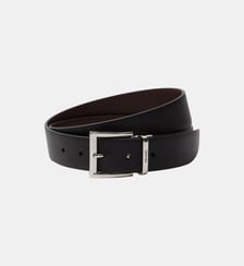 Ceinture en cuir réversible signature Prada