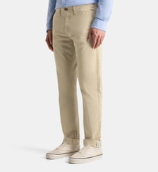 Pantalon chino Kutslim ajusté coton bio stretch Galeries Lafayette