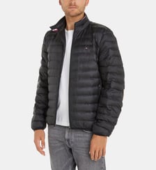 Doudoune droite matelassée signature Tommy Hilfiger