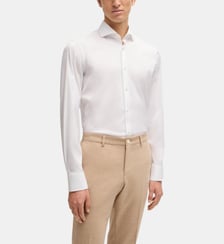 Chemise slim en coton mélangé BOSS