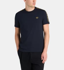 T-shirt droit bandes signatures coton Fred Perry