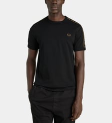 T-shirt droit bandes signatures coton Fred Perry