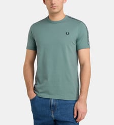 T-shirt droit bandes signatures coton Fred Perry