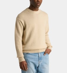 Pull Leavy col rond laine mélangée Galeries Lafayette
