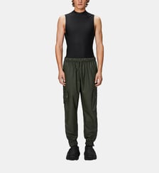 Pantalon cargo droit à taille haute Rains