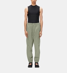 Pantalon cargo droit à taille haute Rains