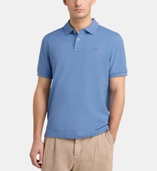 Polo droit signature en coton piqué stretch Gant