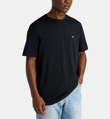 T-shirt droit logo en coton Gant