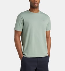 T-shirt droit logo en coton Gant