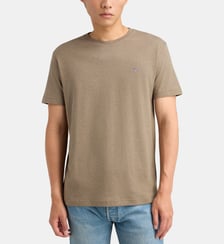 T-shirt droit logo en coton Gant
