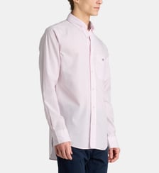 Chemise droite à rayures popeline coton Gant