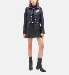 Veste courte Vinyle droite coton mélangé Courrèges