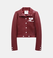 Veste courte Vinyle droite coton mélangé Courrèges
