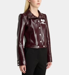 Veste courte Vinyle droite coton mélangé Courrèges