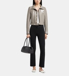 Veste courte Vinyle droite coton mélangé Courrèges