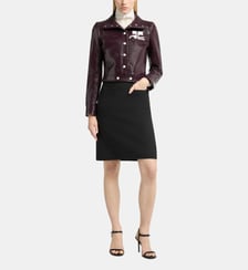Veste courte Vinyle droite coton mélangé Courrèges