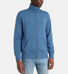 Sweat droit zippé coton mélangé Gant