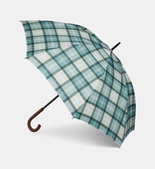 Parapluie manuel long motif tartan Barbour