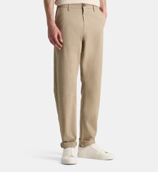 Pantalon chino Kutdroit droit coton bio Galeries Lafayette