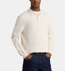 Polo manches longues Dolpiq en coton piqué bio Galeries Lafayette