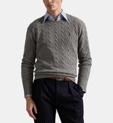 Pull torsadé en laine et cachemire Polo Ralph Lauren