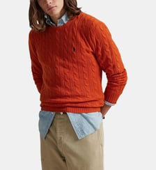 Pull torsadé en laine et cachemire Polo Ralph Lauren