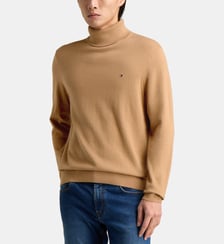 Pull droit en coton pima et cachemire Tommy Hilfiger