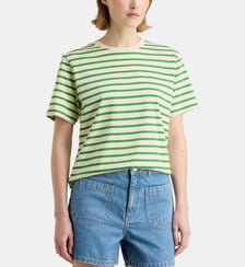 T-shirt droit Noon Ray rayures coton bio  Galeries Lafayette