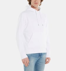 Hoodie droit molletonné signature en coton Calvin Klein