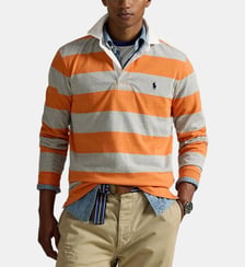 Polo droit Rugby à rayures coton Polo Ralph Lauren