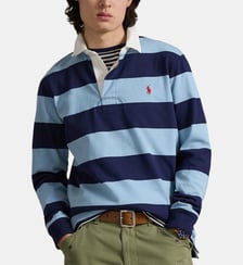 Polo droit Rugby à rayures coton Polo Ralph Lauren