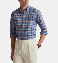 Chemise droite carreaux coton Polo Ralph Lauren