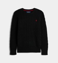 Pull droit maille torsadée en coton Polo Ralph Lauren