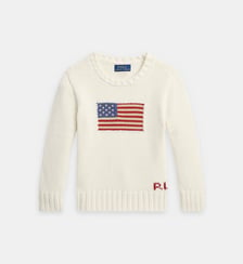 Pull droit The Iconic Flag en coton Polo Ralph Lauren