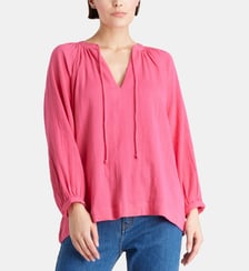 Top blouse Magali en gaze de coton bio Galeries Lafayette