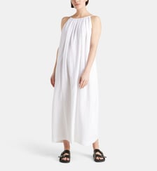 Robe de plage longue ample échancrée Mia coton bio Galeries Lafayette