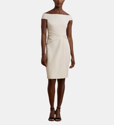 Robe de cocktail courte Saran taille torsadée Lauren Ralph Lauren