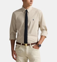 Chemise slim fit à rayures en coton signature Polo Ralph Lauren
