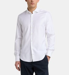 Chemise slim en piqué de coton Tommy Hilfiger