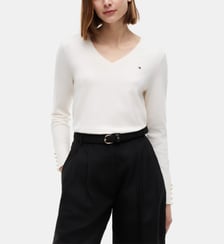 Pull droit coton jersey Tommy Hilfiger