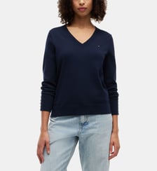 Pull droit coton jersey Tommy Hilfiger