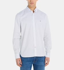 Chemise slim en coton à motif fantaisie all-over Tommy Hilfiger