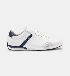 Baskets basses signature en cuir BOSS