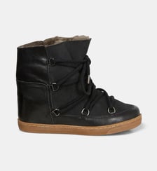 Bottes Nowles en cuir fourrure intérieur  Isabel Marant