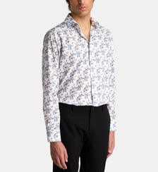 Chemise ajustée en twill de coton Eton