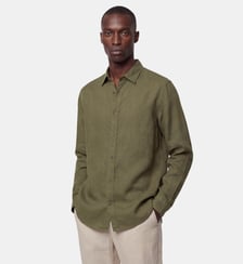 Chemise droite Rilin en lin européen™ Galeries Lafayette