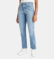 Jean 501 ajusté taille haute en denim Levi's