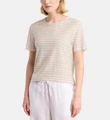 T-shirt droit Alexa R lin européen  Galeries Lafayette