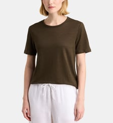 T-shirt droit Alexa R lin européen  Galeries Lafayette
