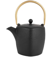 Théière avec filtre Noir et doré Sema Design